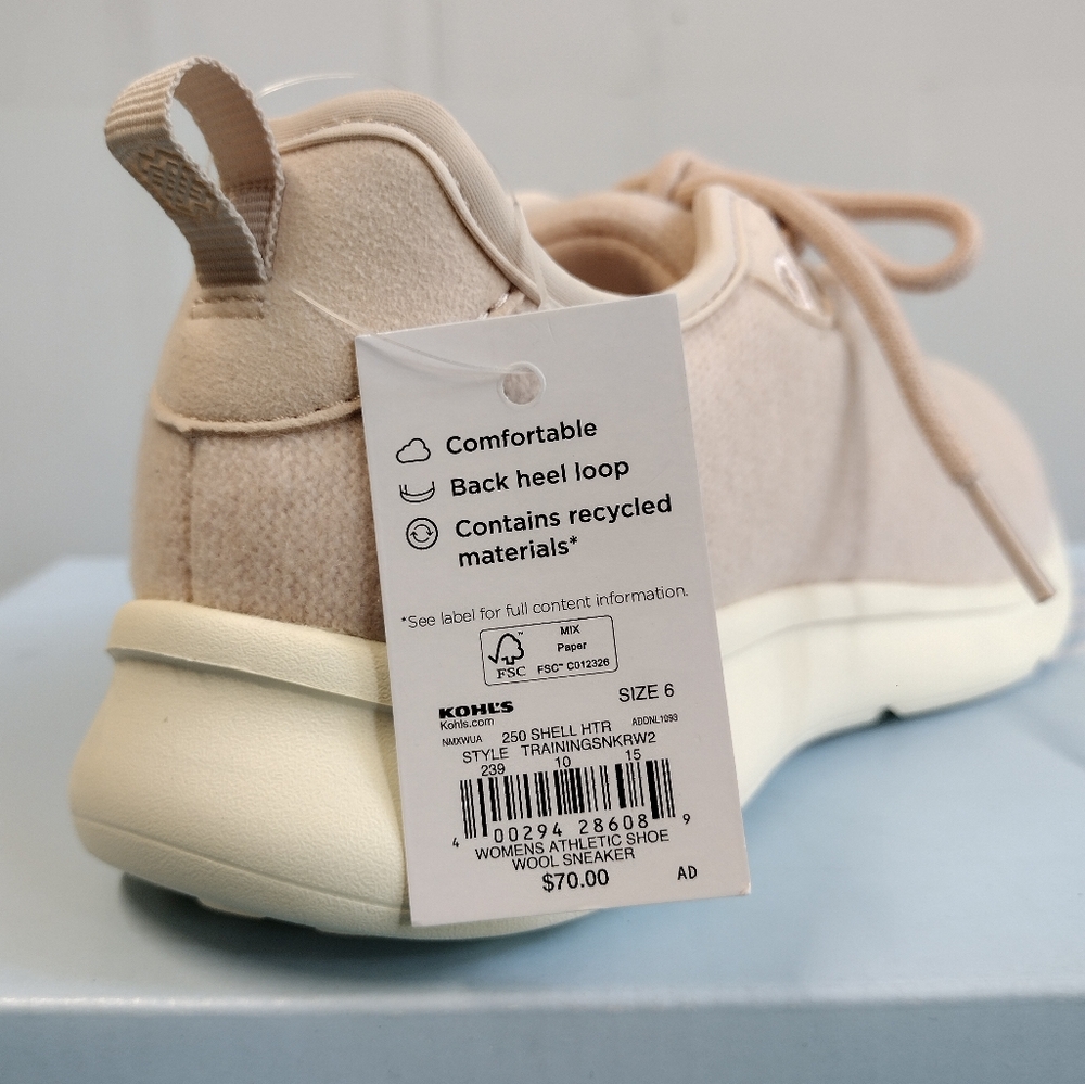 NEW FLX Dynamic Wool Womens Athletic Wool Sneakers - Size 6 - Picture 7 of 9